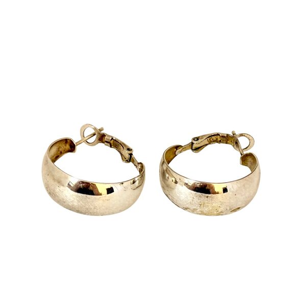 Sterling Silver Earrings Hoop Dangle Leverback Chunky Lightweight Thailand - Picture 7 of 12